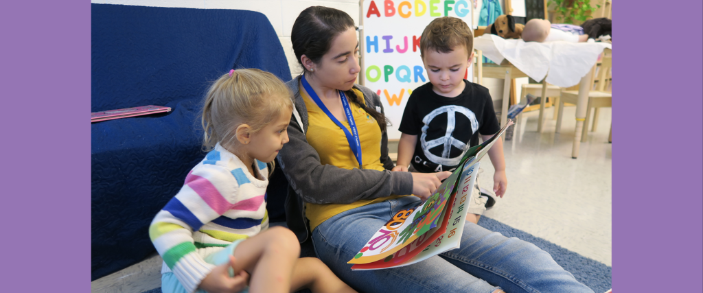 Teacher Reading to Students in Pre School in Coconut Grove, Coral Gables, Pinecrest, FL, South Miami