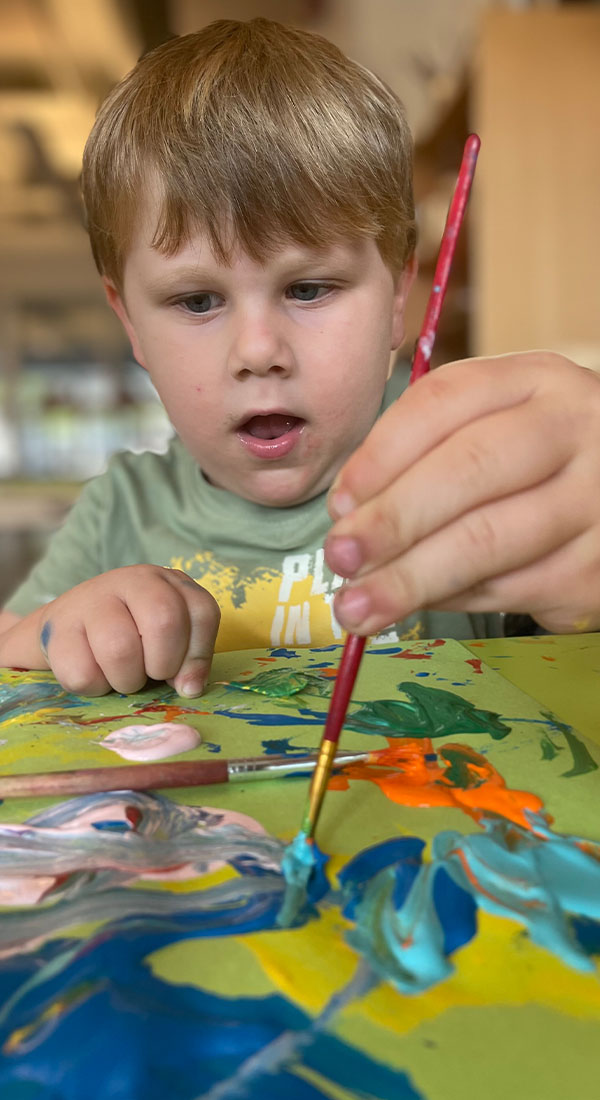 boy painting