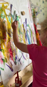 2year olds-girl painting